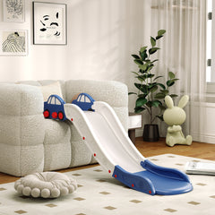Qaba Extra Length Toddler Slide for Bed, Sofa, Easy to Assemble, Blue