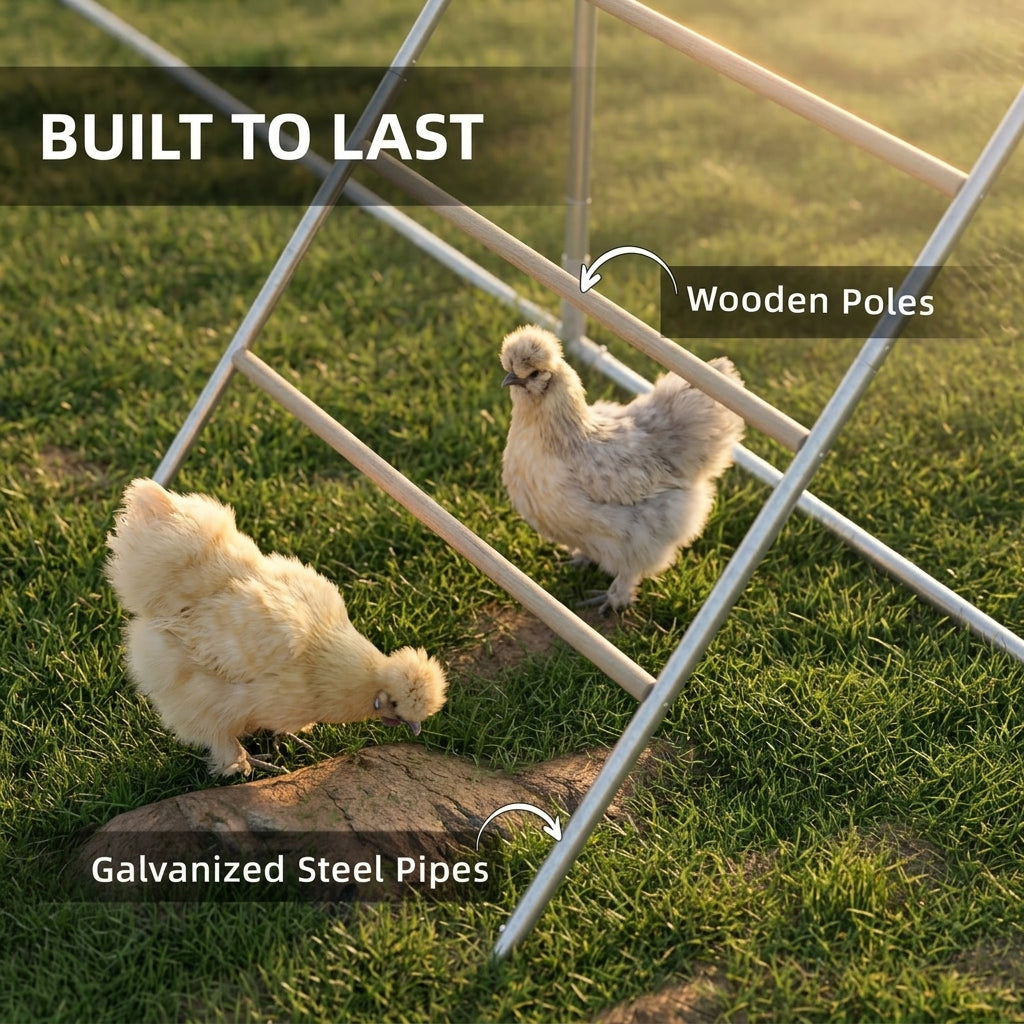 PawHut Chicken Roost for Coop, Jungle Gym Roosting Bar, 55" x 33.75"