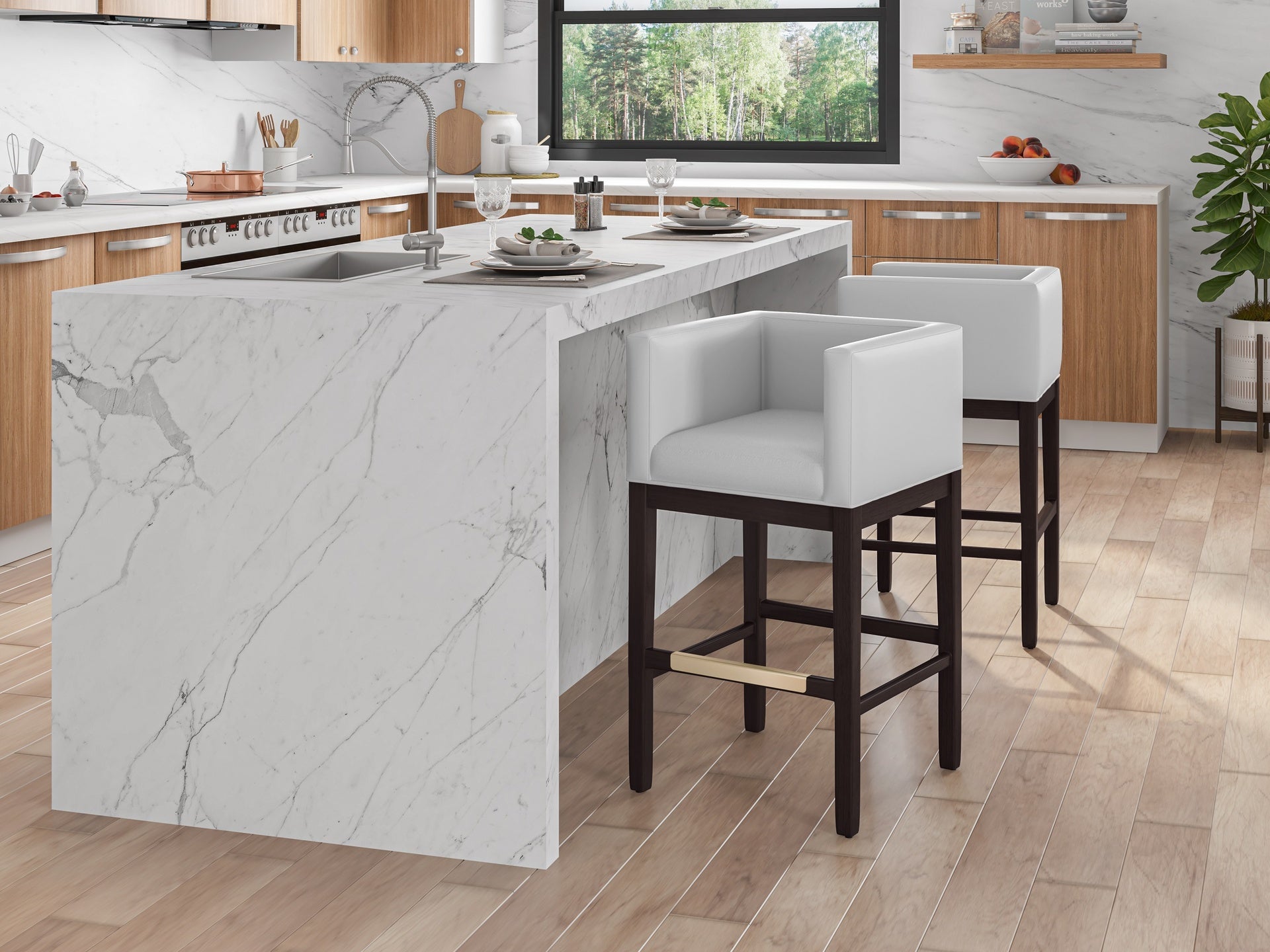 Counter Stool in Ivory