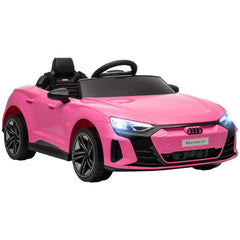 Aosom Licensed Audi RS e-tron GT 12V Ride On Car Truck for Kids, Electric Car Ride On Vehicle w/Parent Remote Control, Music, Lights, for Toddlers, Pink