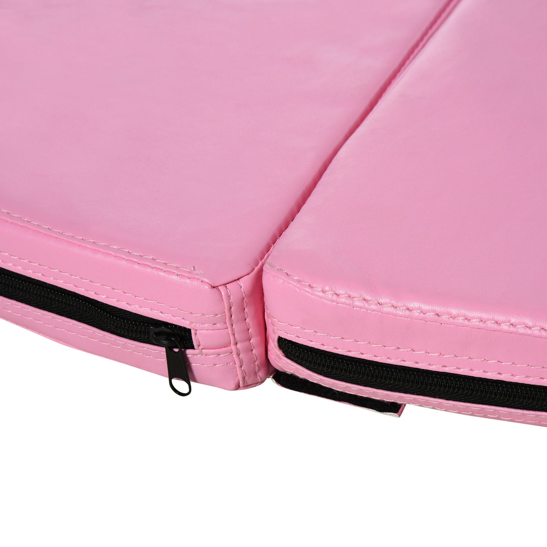 Soozier Pole Dance Mat, 2"T x 5'W Folding Pole Crash Mat for Home, Lightweight and Foldable, Pink