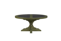 Round Hickory Cocktail Table - Pistaschio