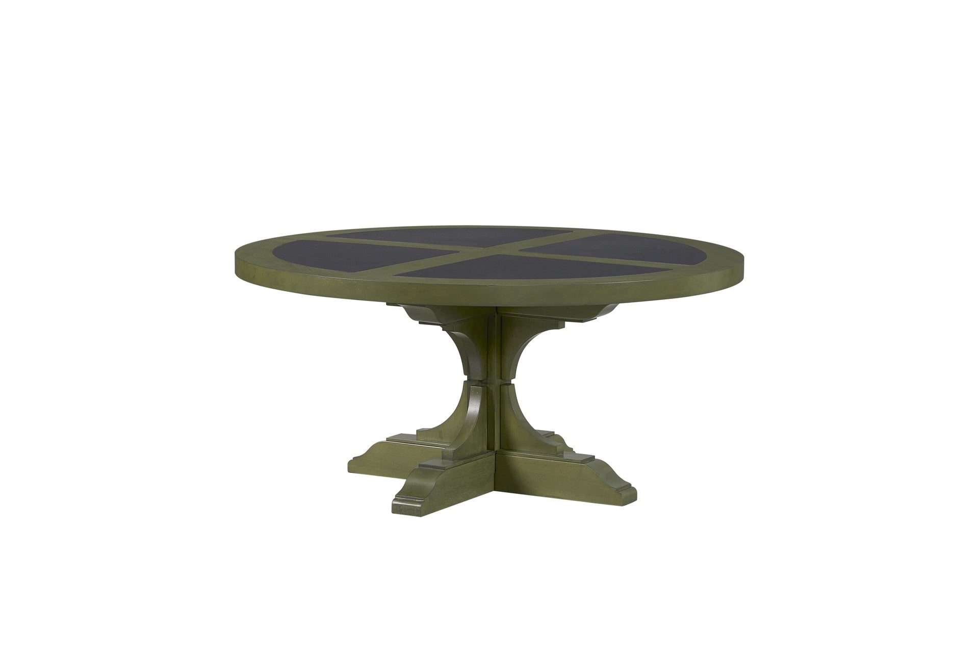 Round Hickory Cocktail Table - Pistaschio