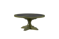 Round Hickory Cocktail Table - Pistaschio