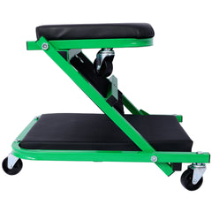 Mechanic Creeper, Garage Gift, 36" Z Creeper Seat, 2 in 1 Mechanic Gifts, 300 lbs Capacity, Low Profile Creeper with 6 pcs Wheels in Garage/Shop for Fathers Day Tool Gift