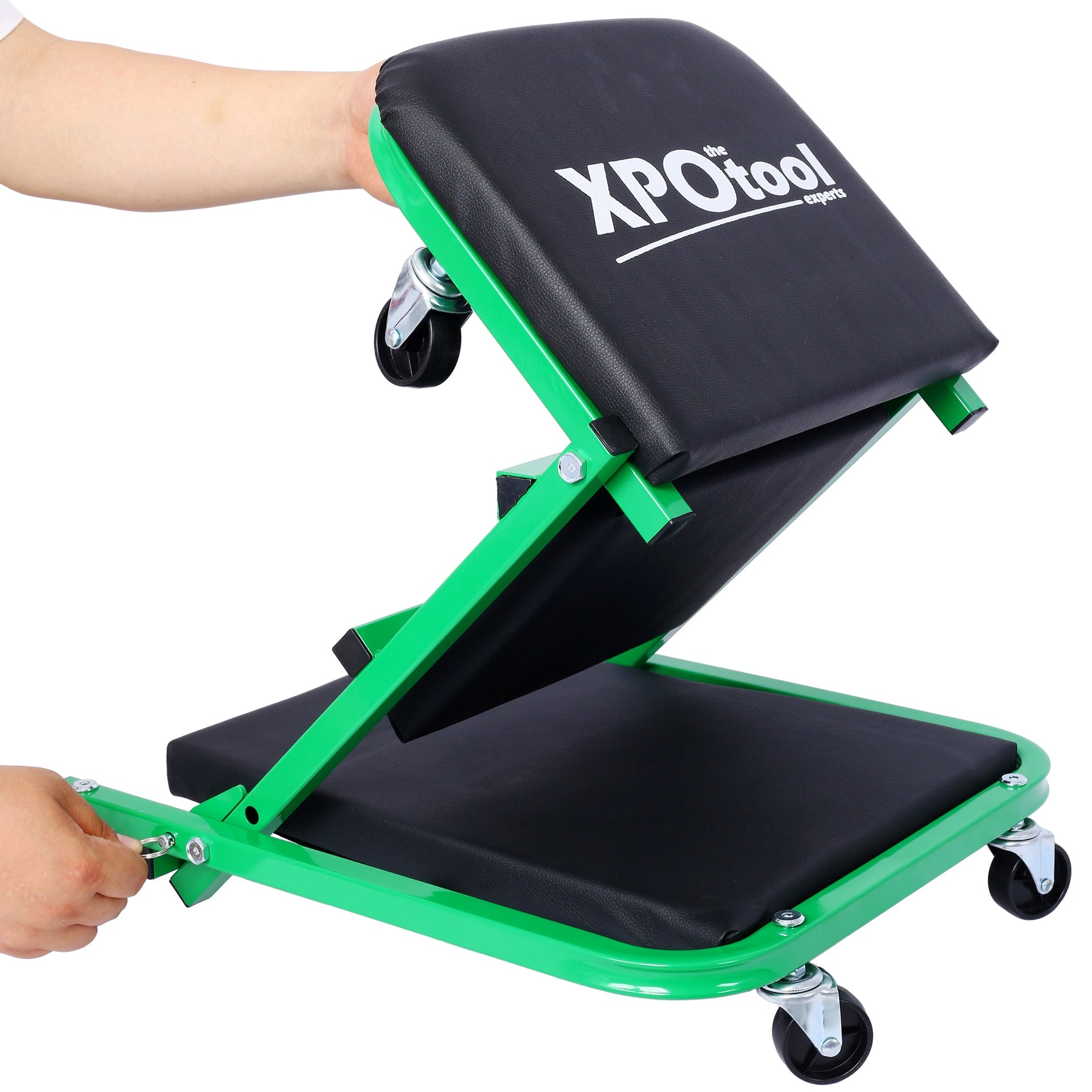 Mechanic Creeper, Garage Gift, 36" Z Creeper Seat, 2 in 1 Mechanic Gifts, 300 lbs Capacity, Low Profile Creeper with 6 pcs Wheels in Garage/Shop for Fathers Day Tool Gift