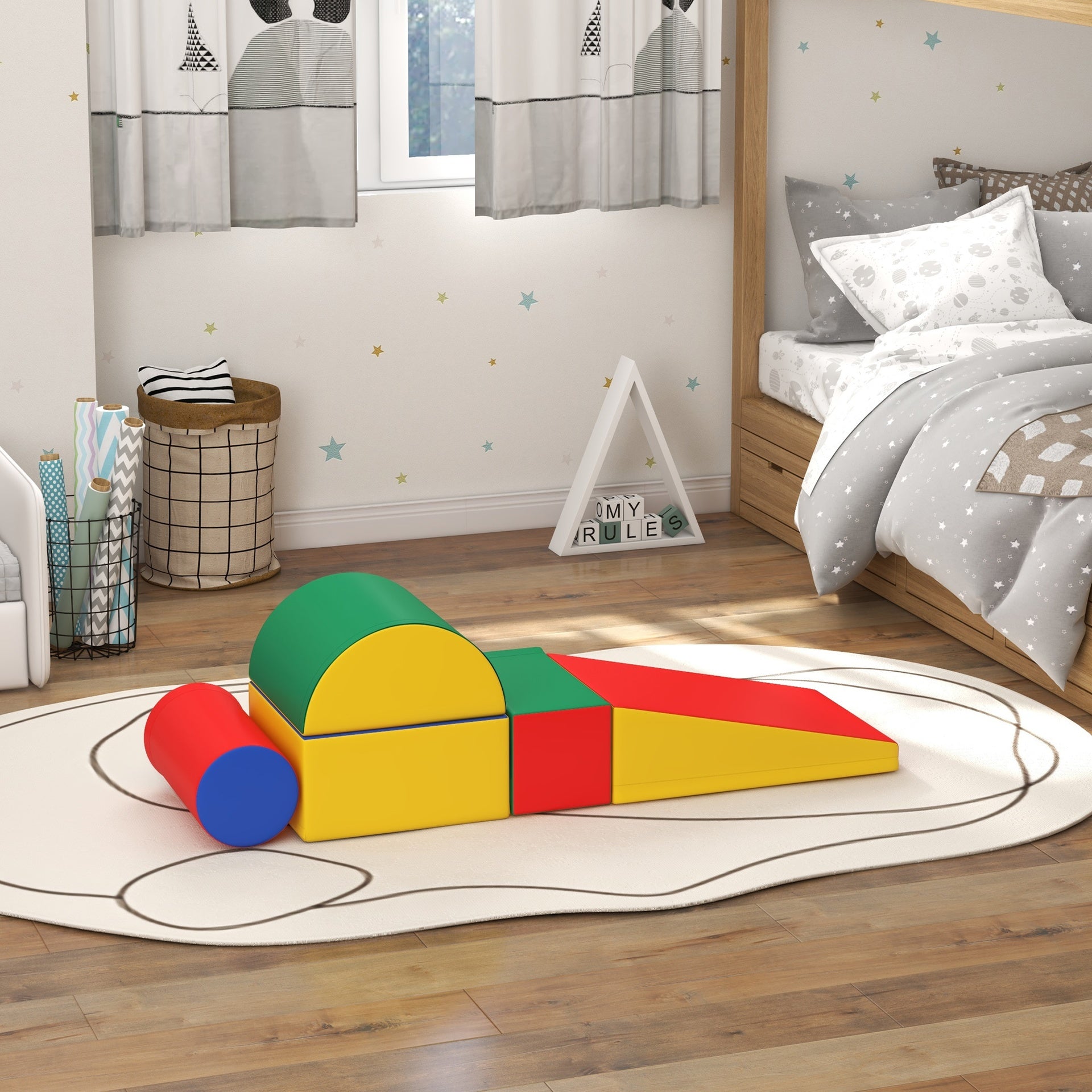 Soozier 5 Piece Climb and Crawl Activity Play Set, Assorted