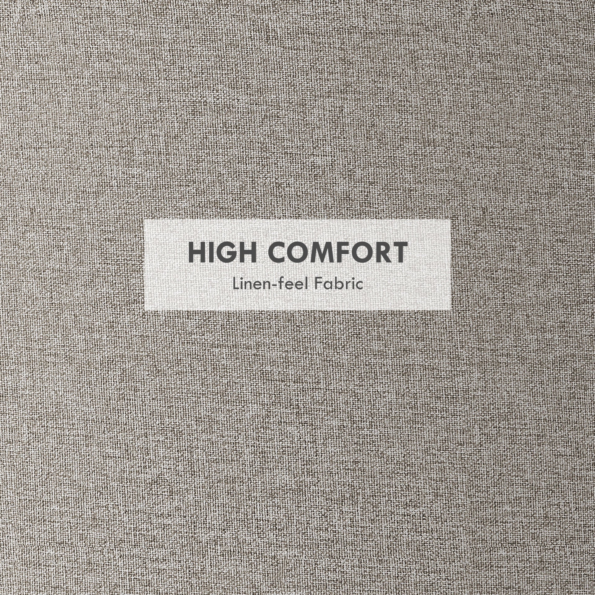 HOMCOM Round Storage Ottoman Coffee Table with Flip Top Tray, Linen Fabric Upholstered Footstool with Hidden Compartment