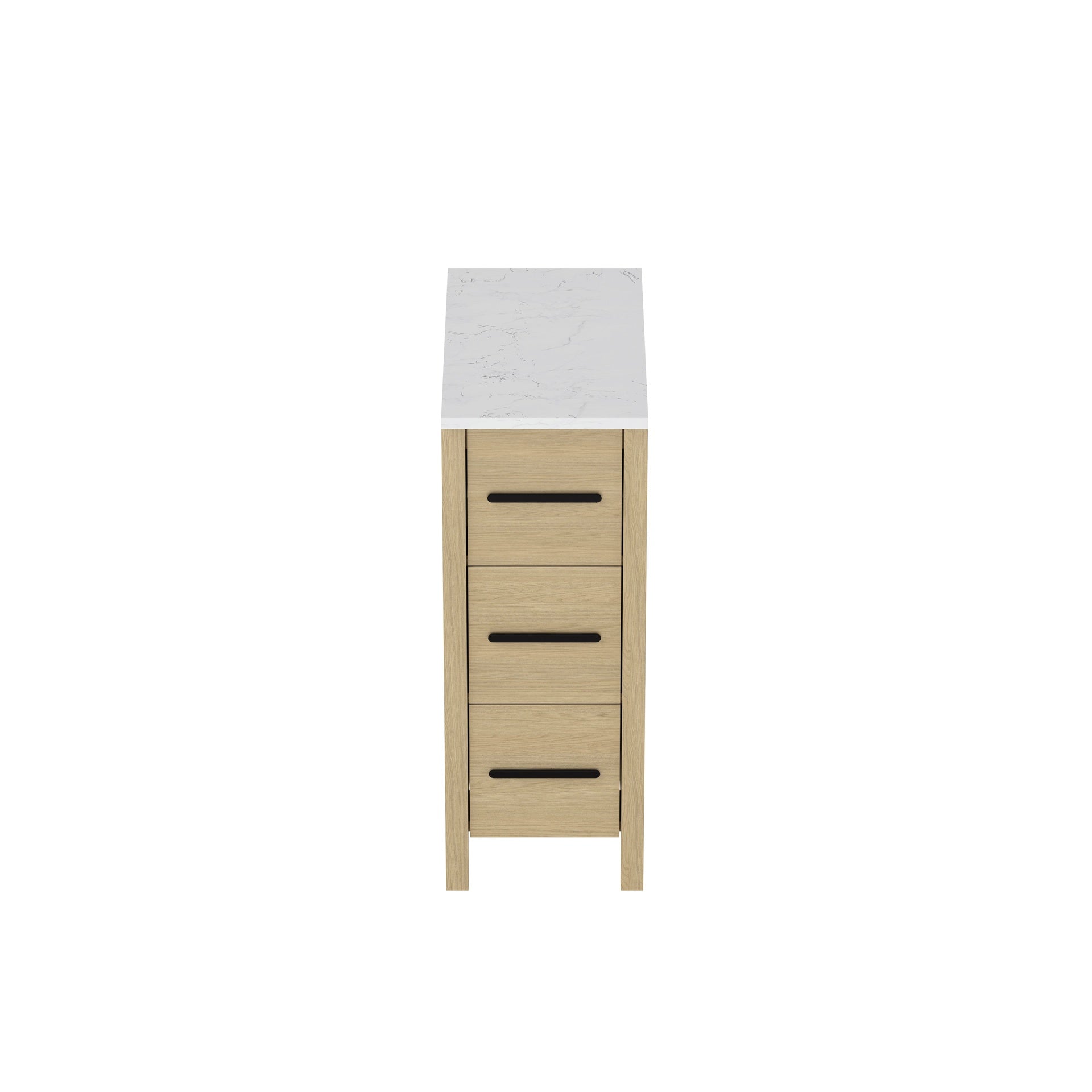 12" Bathroom Vanity Cabinet,Freestangding storage Vanity Cabinet with Countertop