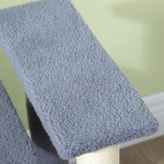PawHut 4 Levels Cat Steps with Scratching Posts for High Bed, Sofa, Gray