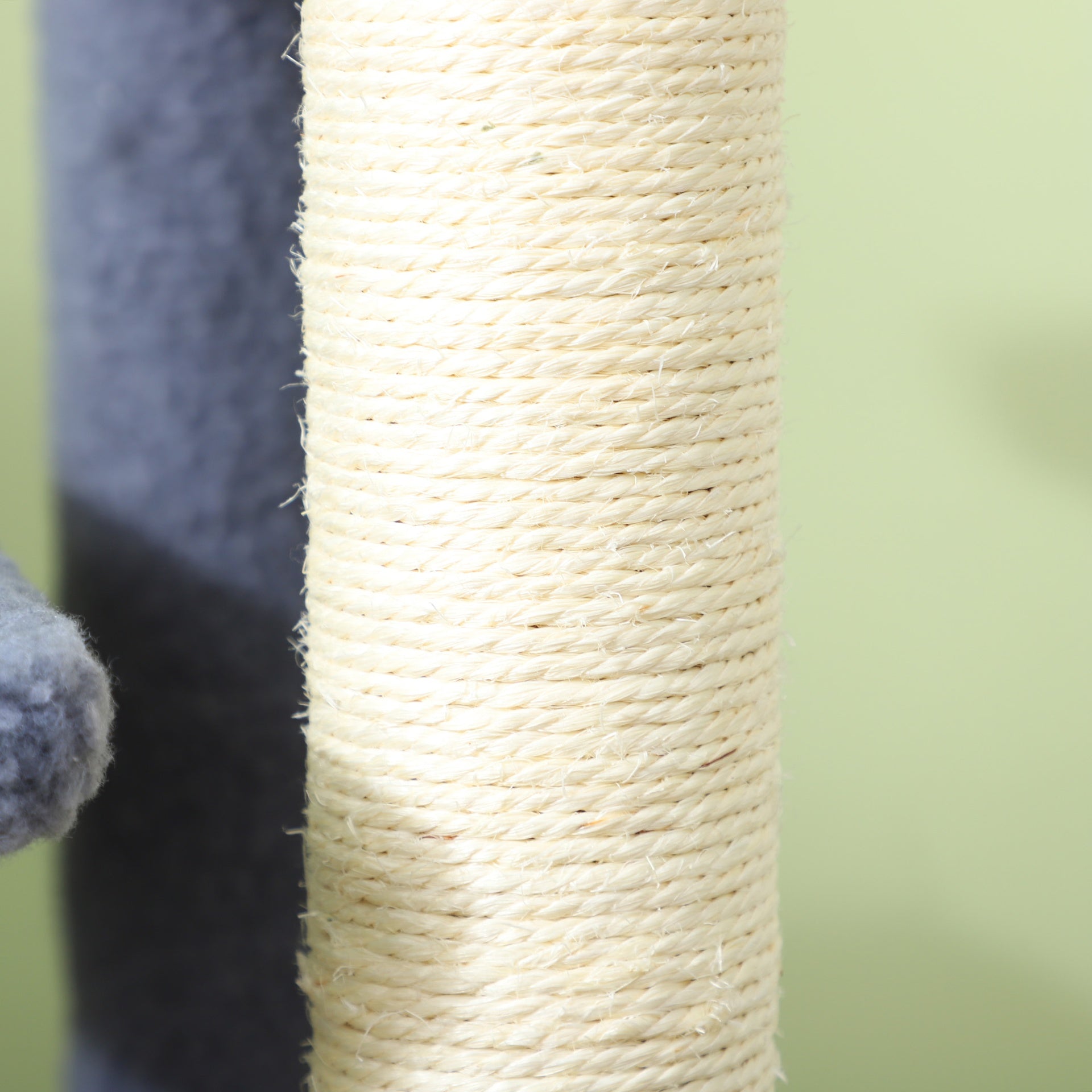 PawHut 4 Levels Cat Steps with Scratching Posts for High Bed, Sofa, Gray