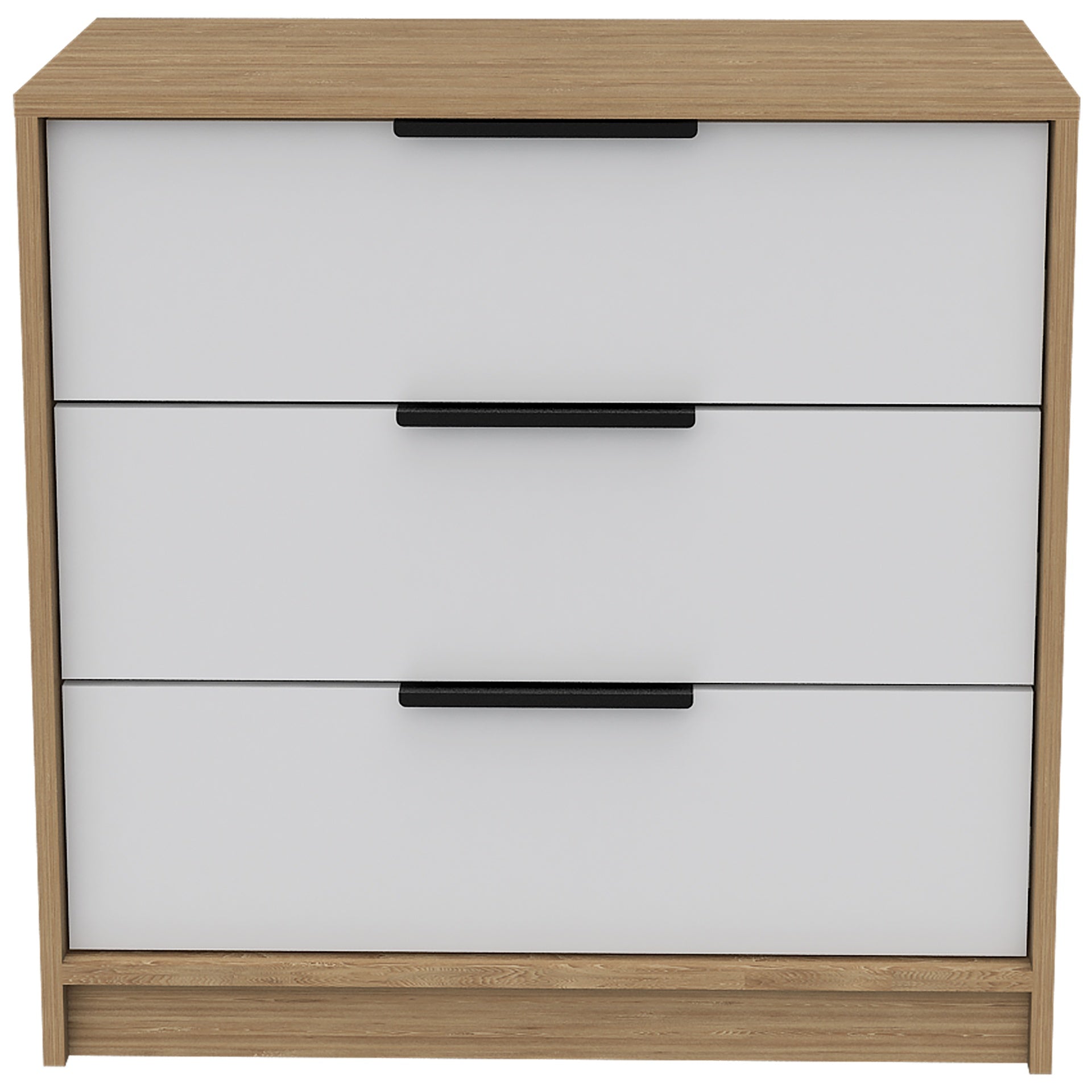 Kaia 3 Drawers Dresser, Superior Top -White / Pine