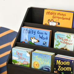 HOMCOM Kids Bookcase Multi-Shelf Book Rack with Mobile Drawer for Books, Toy,Brown
