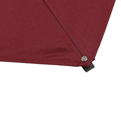 Outsunny 10ft Offset Patio Umbrella, Hanging Cantilever Umbrella, Square Shape, Aluminum Cross Base, Tilt, 360-Degree Rotation, Red