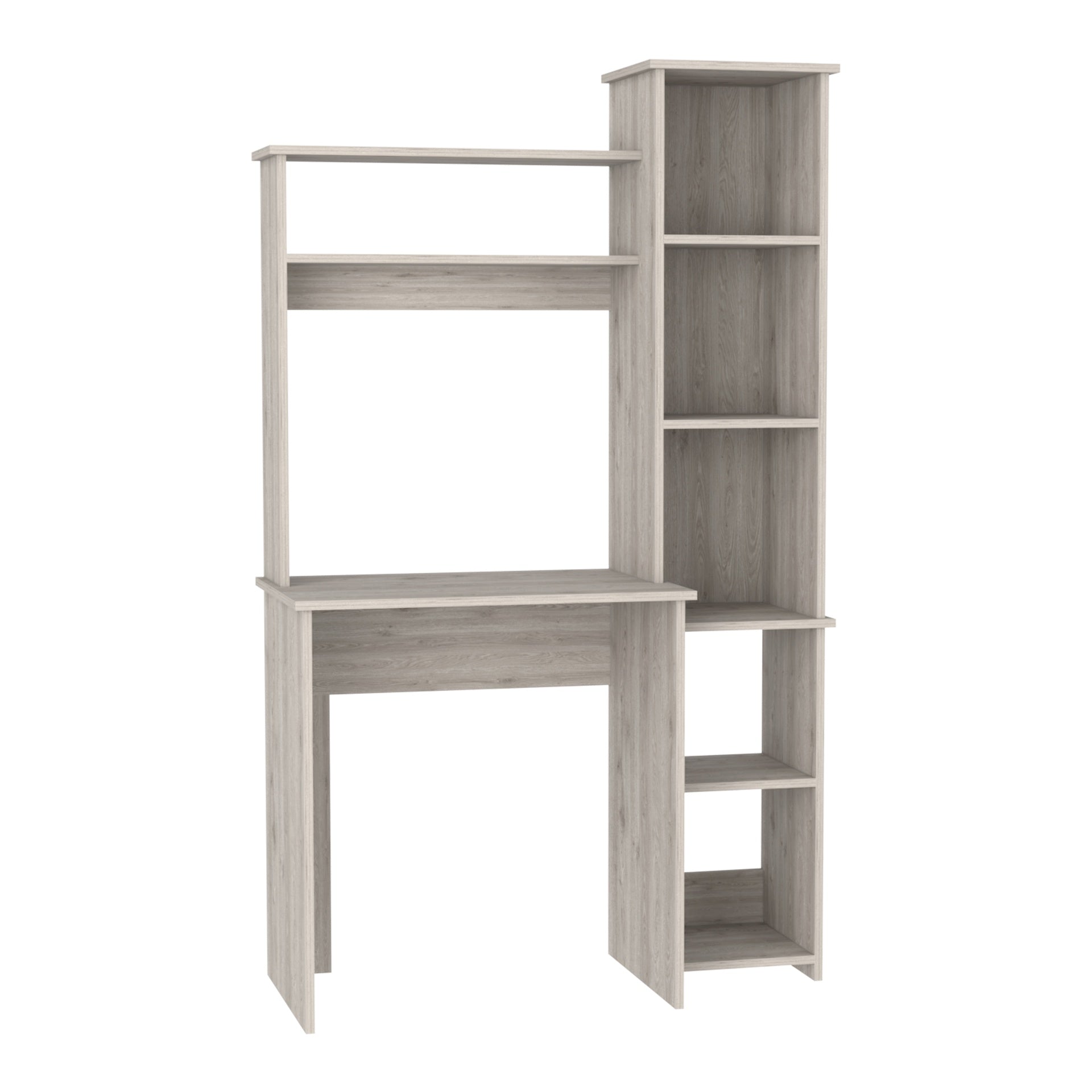 Versalles Writintg Desk, Two Superior Shelves, Five Cubbies -Light Gray