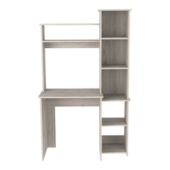 Versalles Writintg Desk, Two Superior Shelves, Five Cubbies -Light Gray