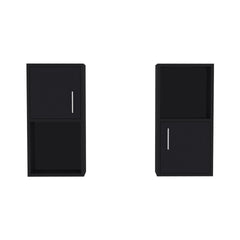 Oba 2-Pc Wall-Mounted Bathroom Medicine Cabinet with Open and Closed Storage