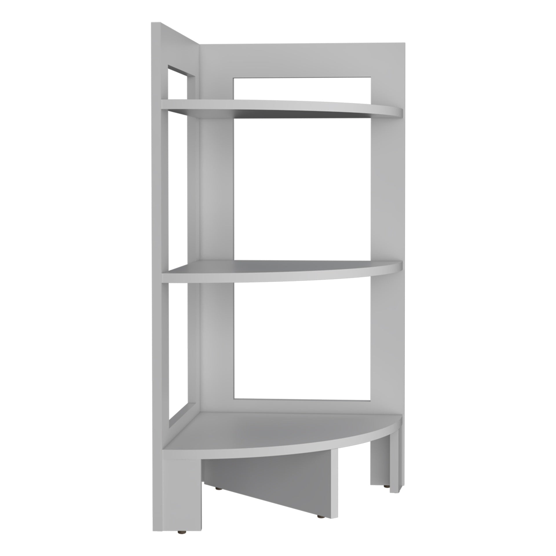Riga Corner 3-Tier Shelf Side Table  31.7" High , Sofa Table, End Table with Tray