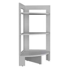 Riga Corner 3-Tier Shelf Side Table  31.7" High , Sofa Table, End Table with Tray