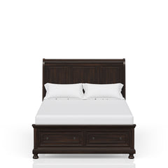 Dark Cherry Queen Storage Bed