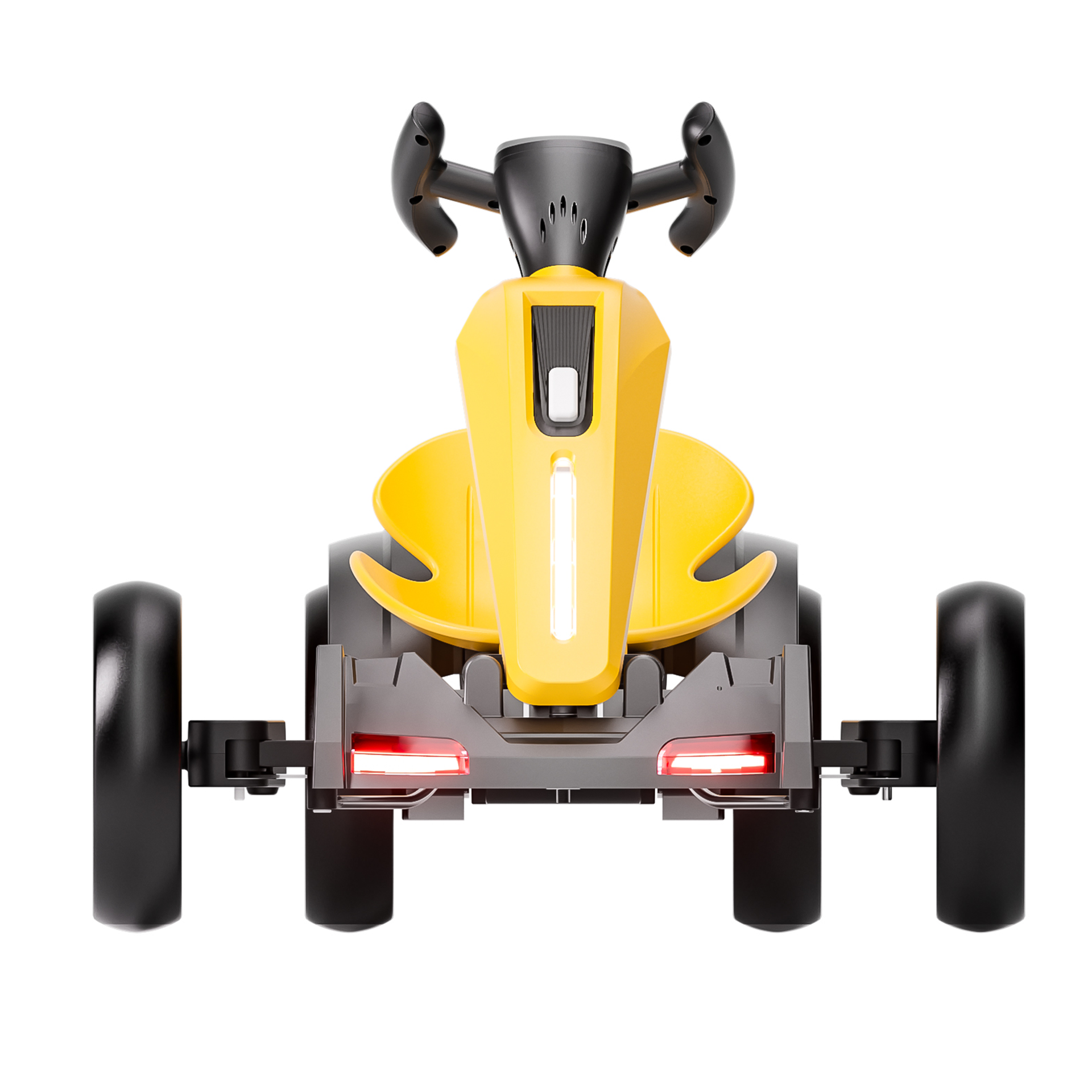 12V electric Kids Pedal Go Kart, Folder Go Kart, Outdoor Ride on Toy with Adjustable Seat, 4 Non-Slip EVA Wheels for Boys and Girls For Age 3-8 Years Old (Yellow)