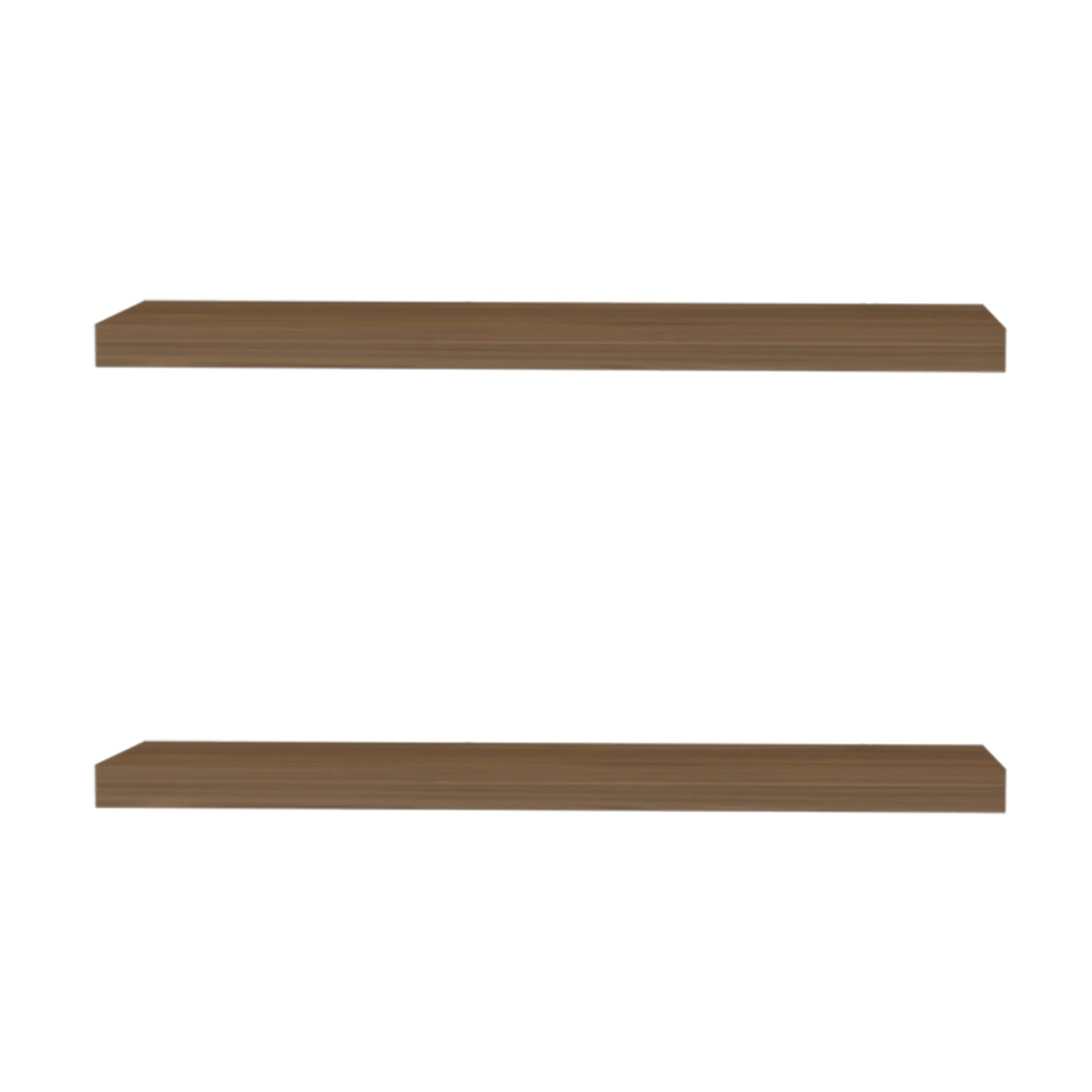 Mahogany Floating Shelf, Set of 2