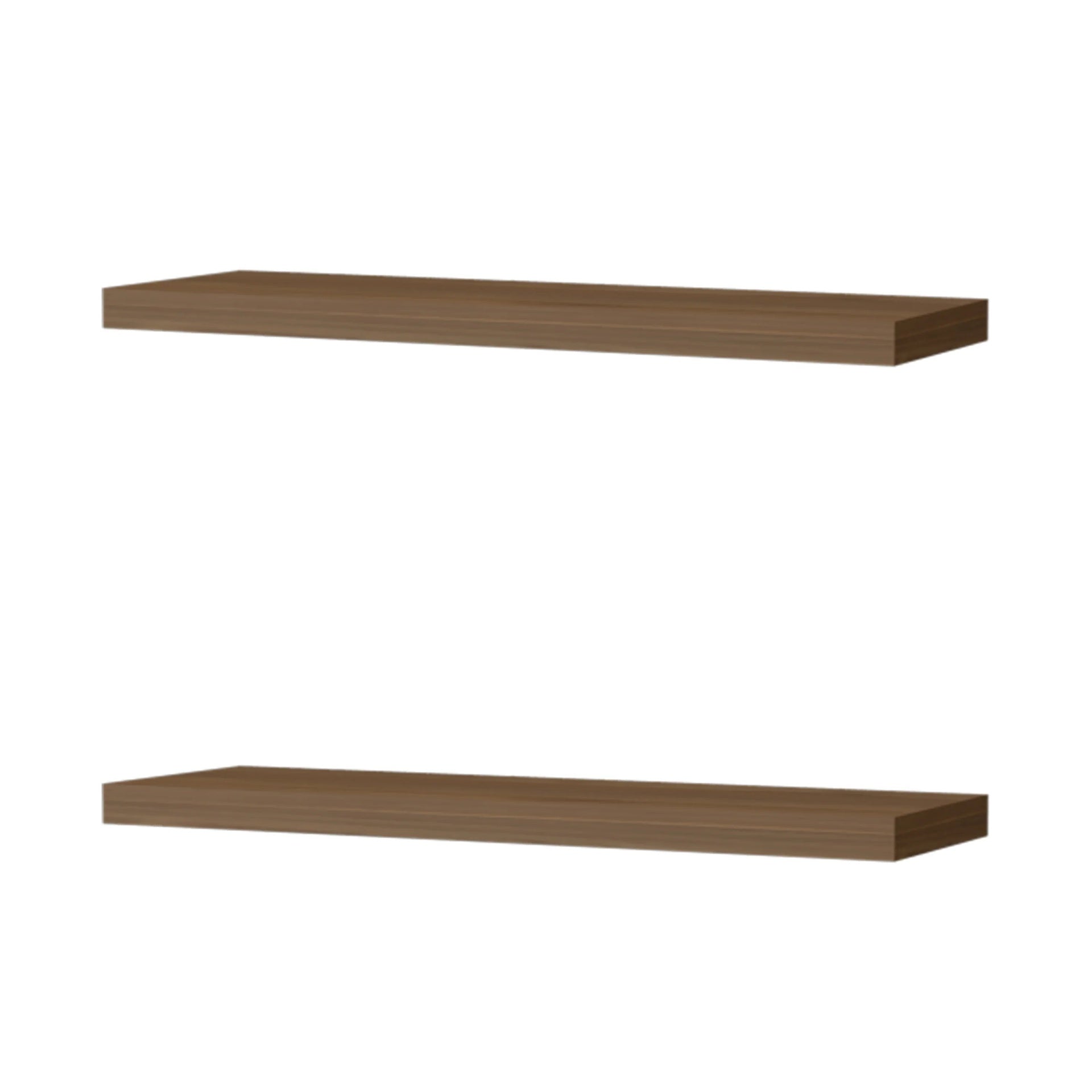 Mahogany Floating Shelf, Set of 2