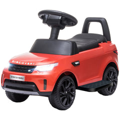 Qaba 2 in 1 Land Rover Licensed 6V Ride on Car Sliding Car Battery Powered Electric Car w/ Headlights Music Horn, Red