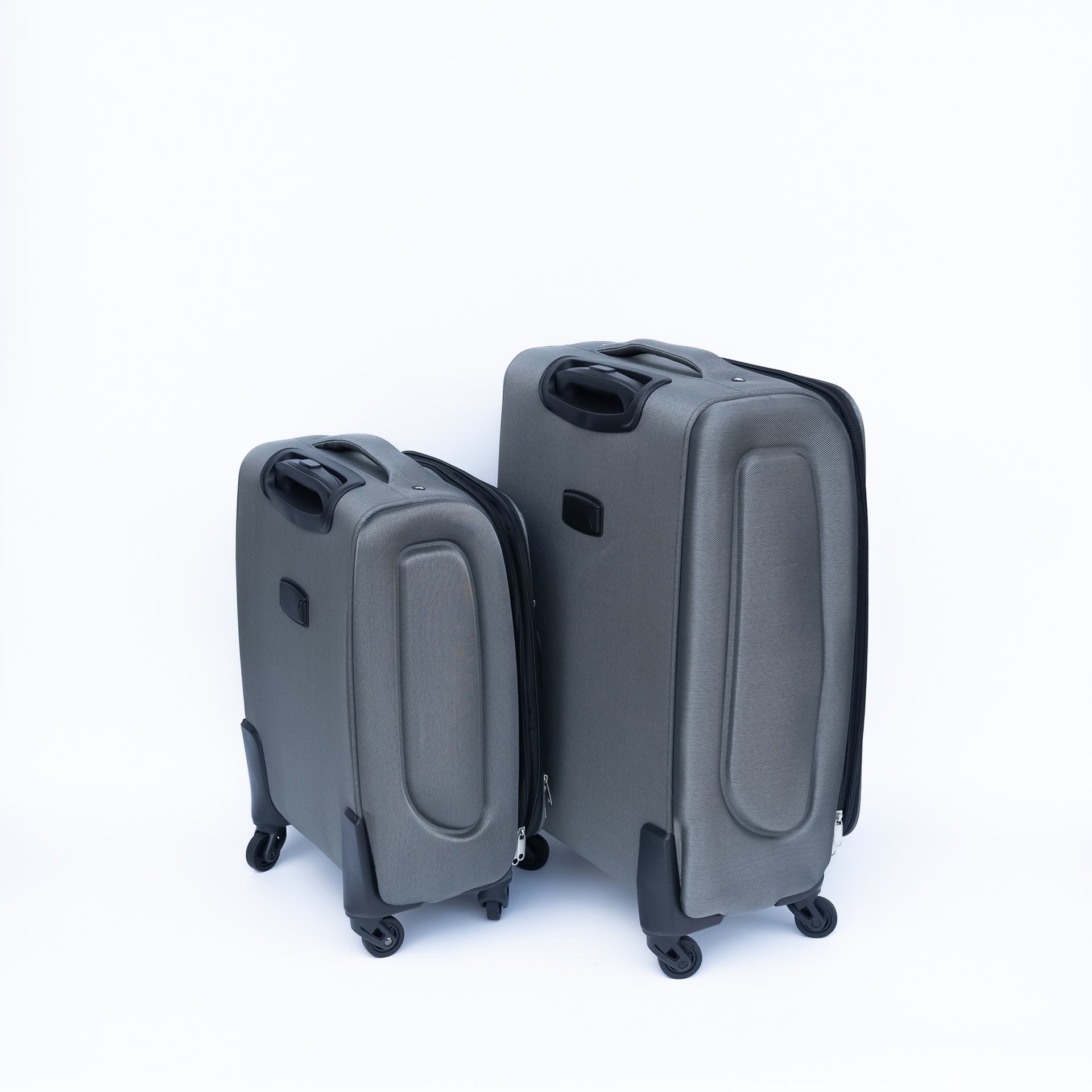 (20+24) Travel case two-piece suitcase set Oxford trolley case without password lock universal wheel + Oxford cloth backpack  GRAY