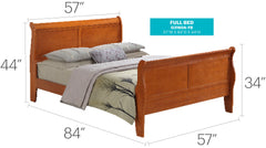 Charming Traditional Oak Full Bed