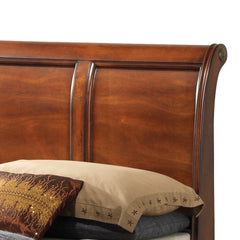 Elegant Oak Full Storage Bed With Style