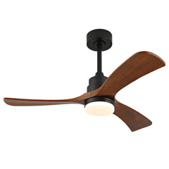 Hot sales 42 Inch Ceiling Fans with Lights and Remote, Outdoor Ceiling Fan for Patios with Light 3 Blades Modern Ceiling Fan Noiseless Reversible DC Motor, Wood Fan for Farmhouse