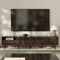 78 " Mid Century Modern TV Stand for 65+ Inch TVs, TV Console with Storage Cabinets for Living Room, Entertainment Center Storage