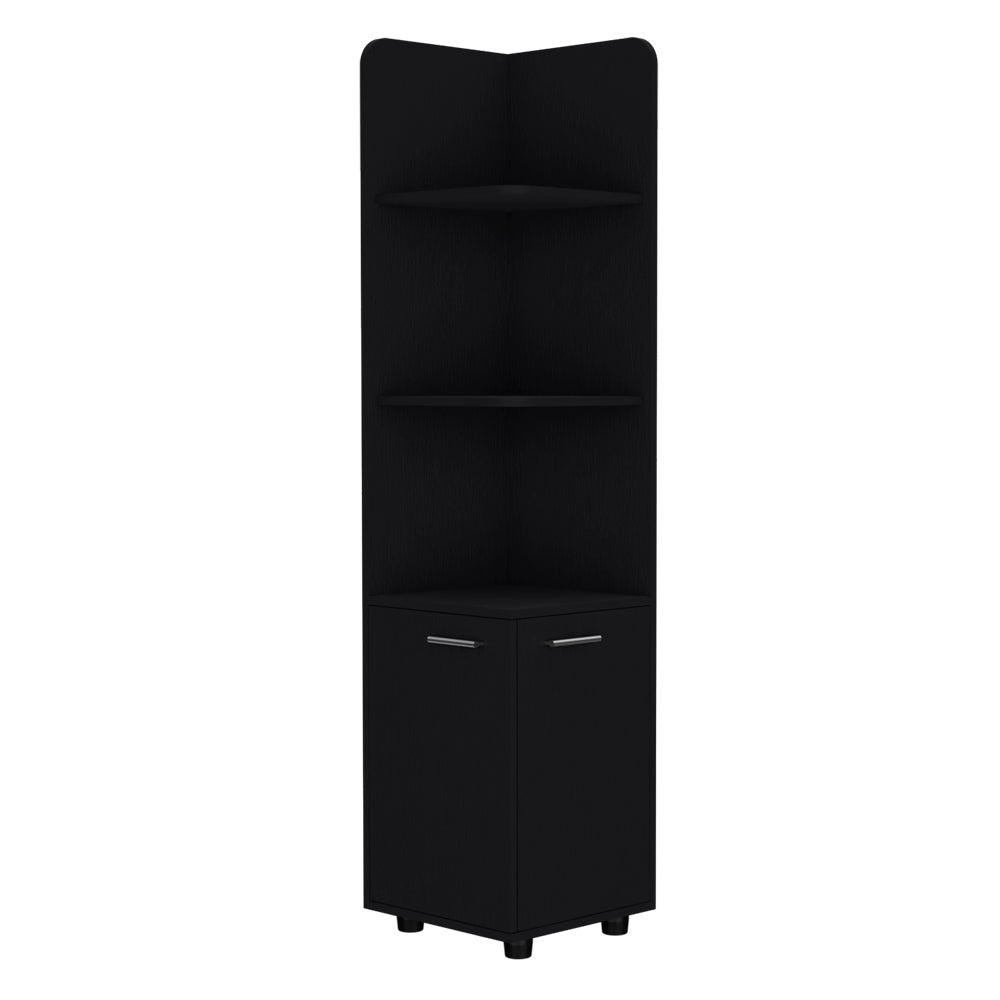 Freestanding Cabinet Kairatu, Bathroom, Black