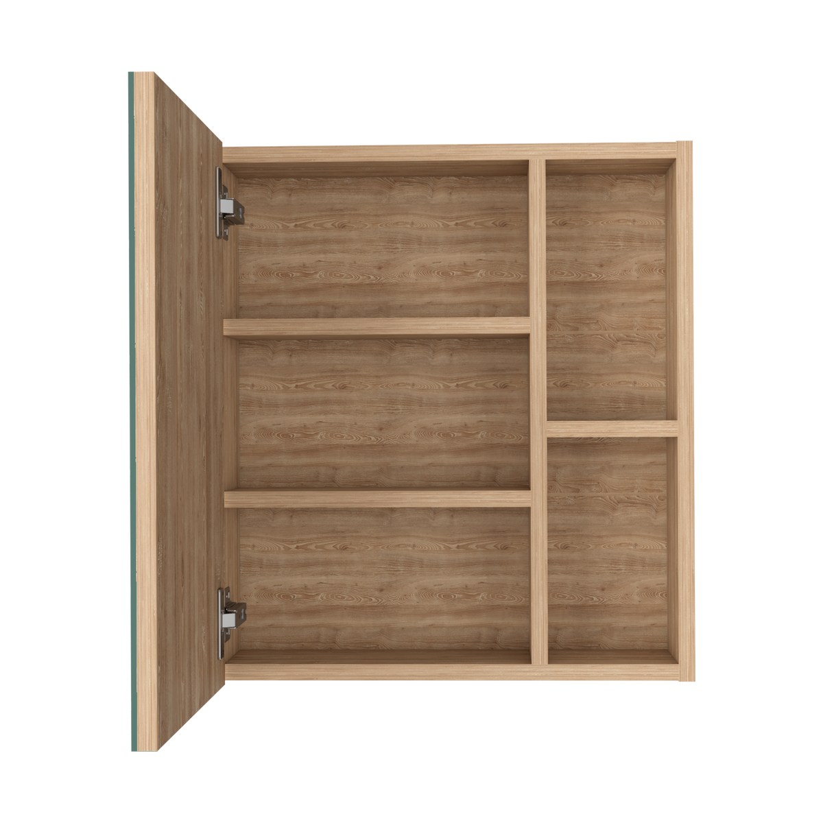 Labelle Medicine Cabinet With Mirror, Five Internal Shelves, Single Door -Pine