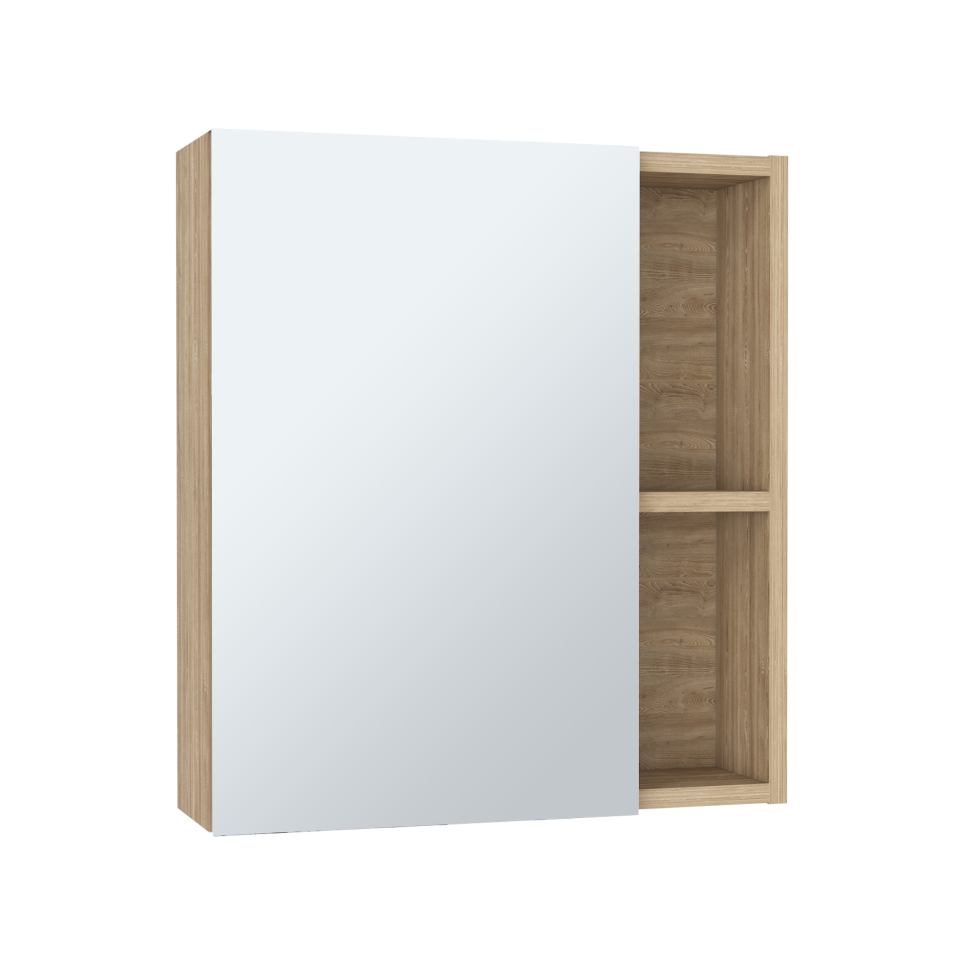Labelle Medicine Cabinet With Mirror, Five Internal Shelves, Single Door -Pine
