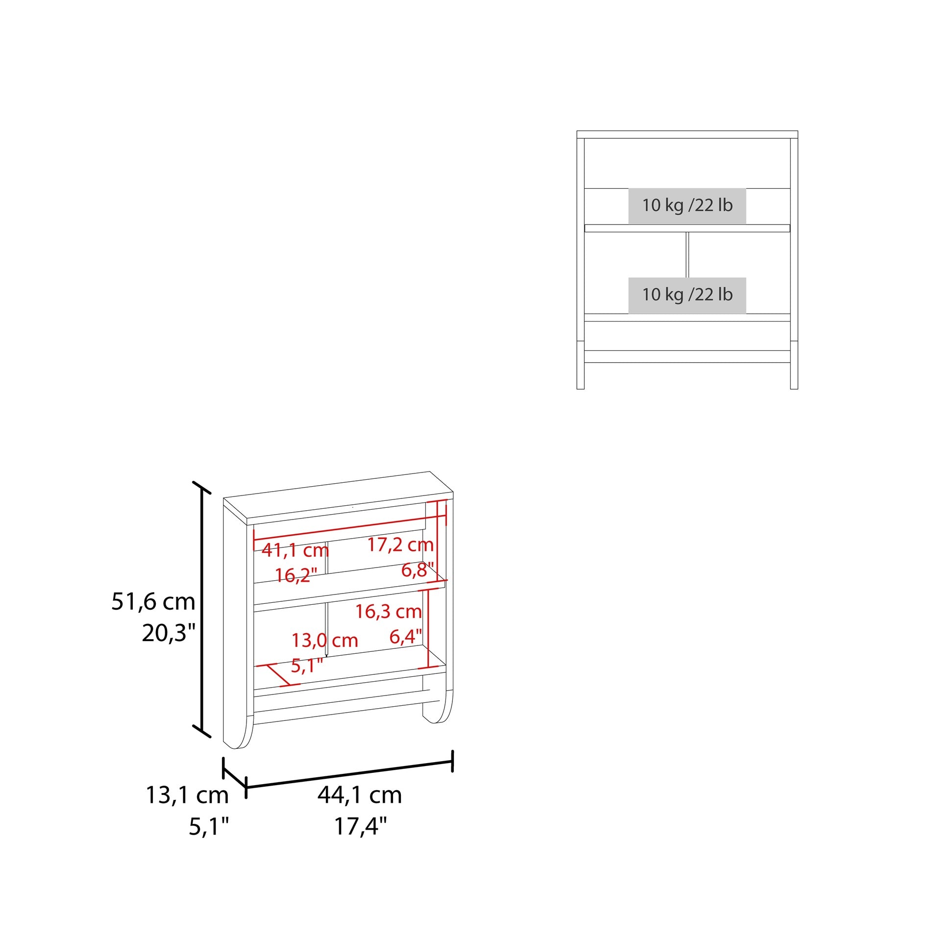 Optim Medicine Cabinet with towel holder 17.4" Wide Medice Cabinet Organizer with Two interior Shelves and Tower Holder for Bathroom, Kitchen, Mudroom