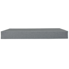9 in. Foldable Metal Bed Base, Cal King Size Mattress Bed Box Spring Foundation, Grey