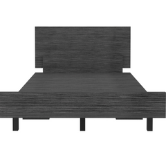 Kaia Twin Bed Base, Headboard -Smokey Oak