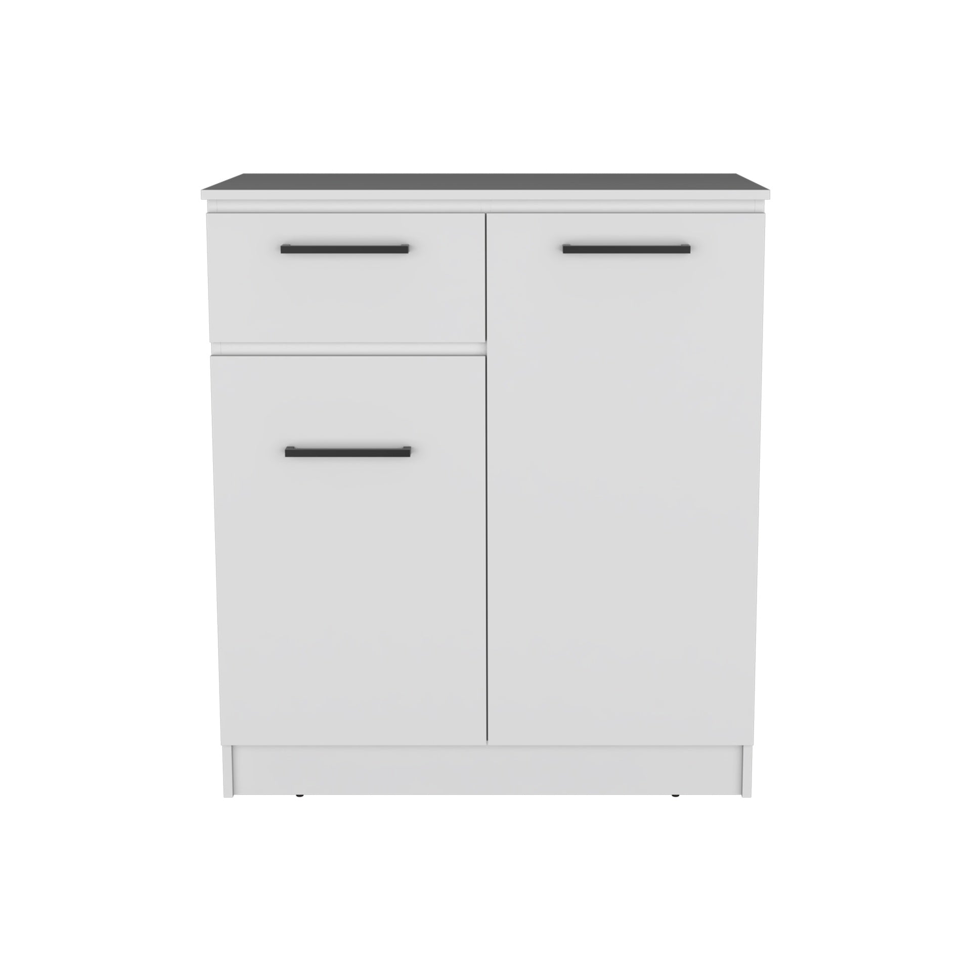 Idaho Dresser with 2-Door Cabinets and Drawer -White