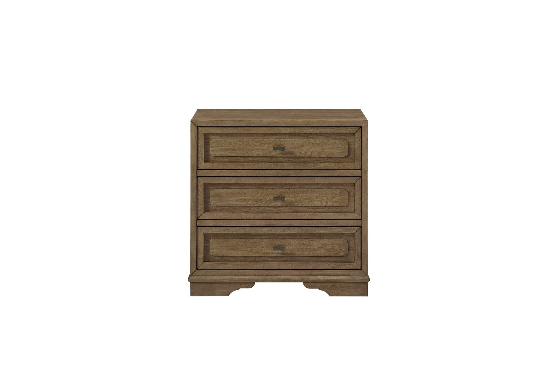 3-Drawer Nightstand - Almond