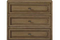 3-Drawer Nightstand - Almond