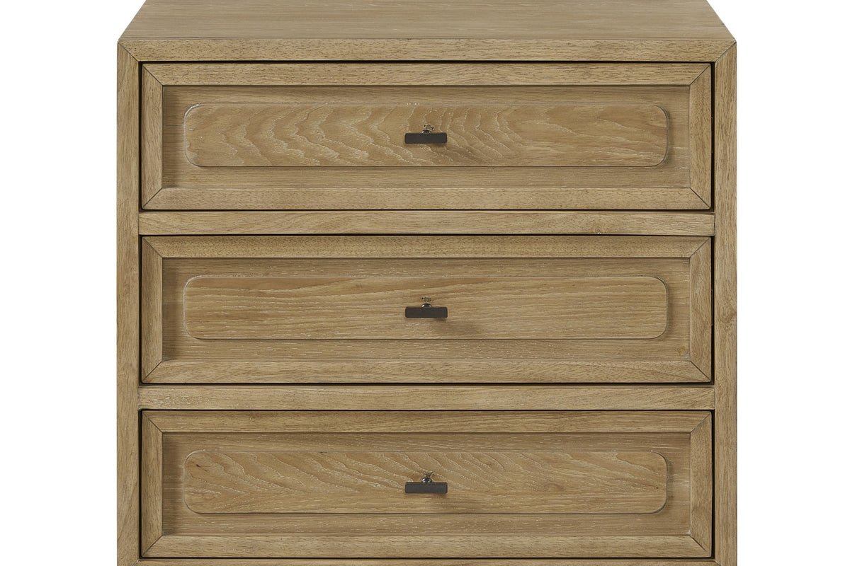 3 Drawer Nighstand - Cashew