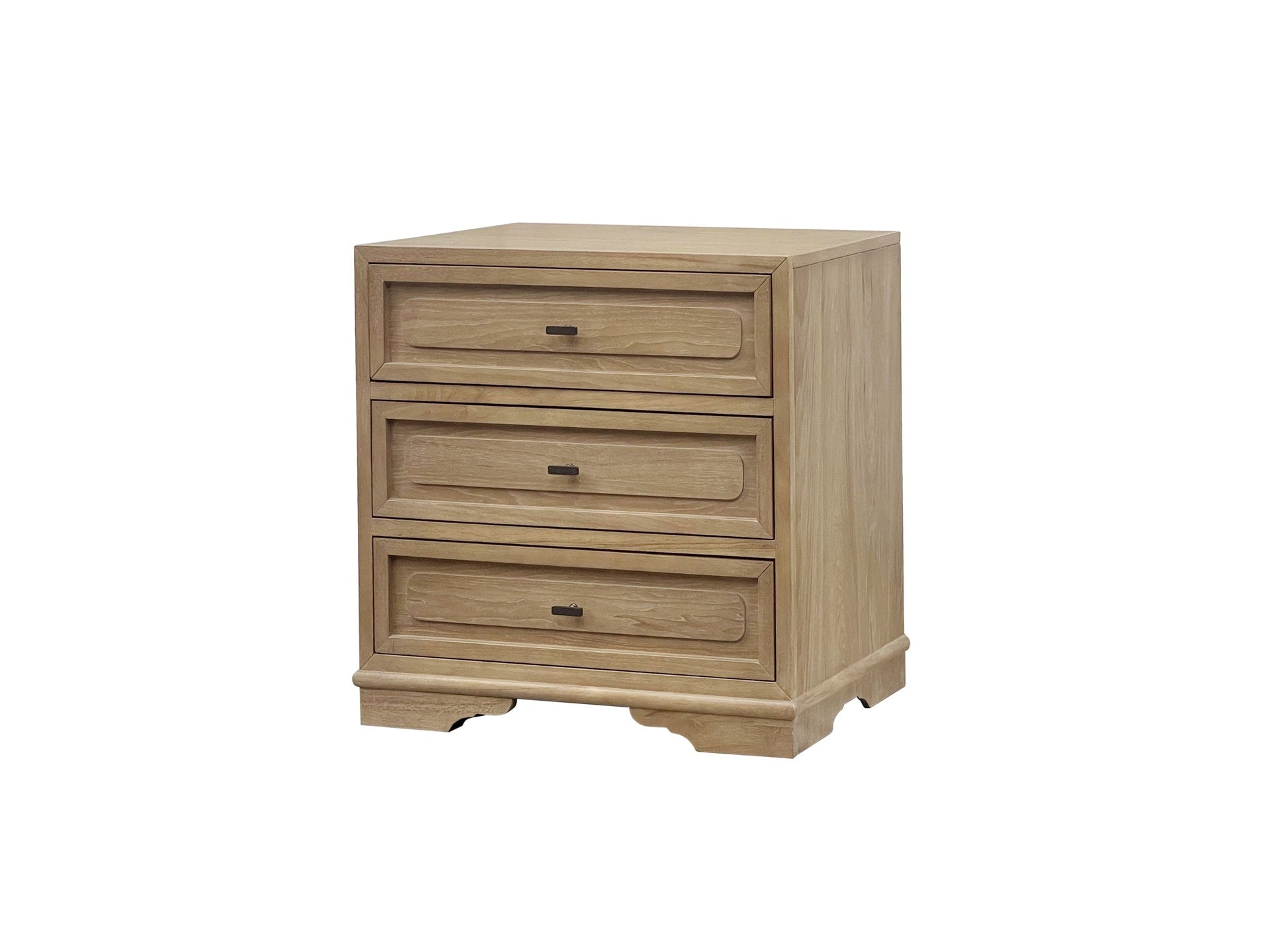 3 Drawer Nighstand - Cashew
