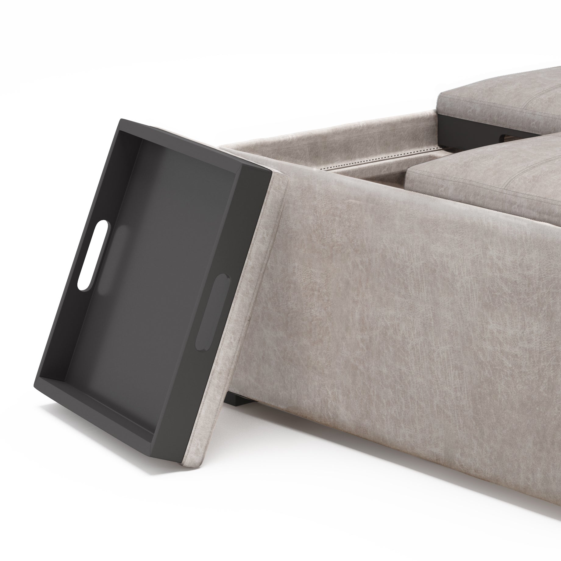 Avalon Square Coffee Table Storage Ottoman