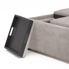 Avalon Square Coffee Table Storage Ottoman