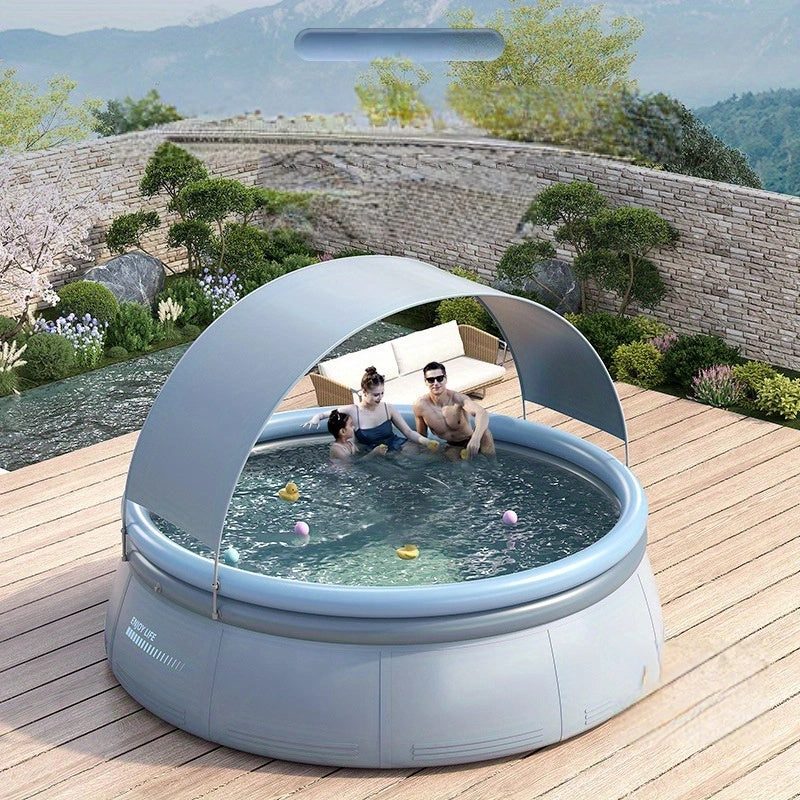 141.73in*29.92in     outdoor inflatable swimming pool