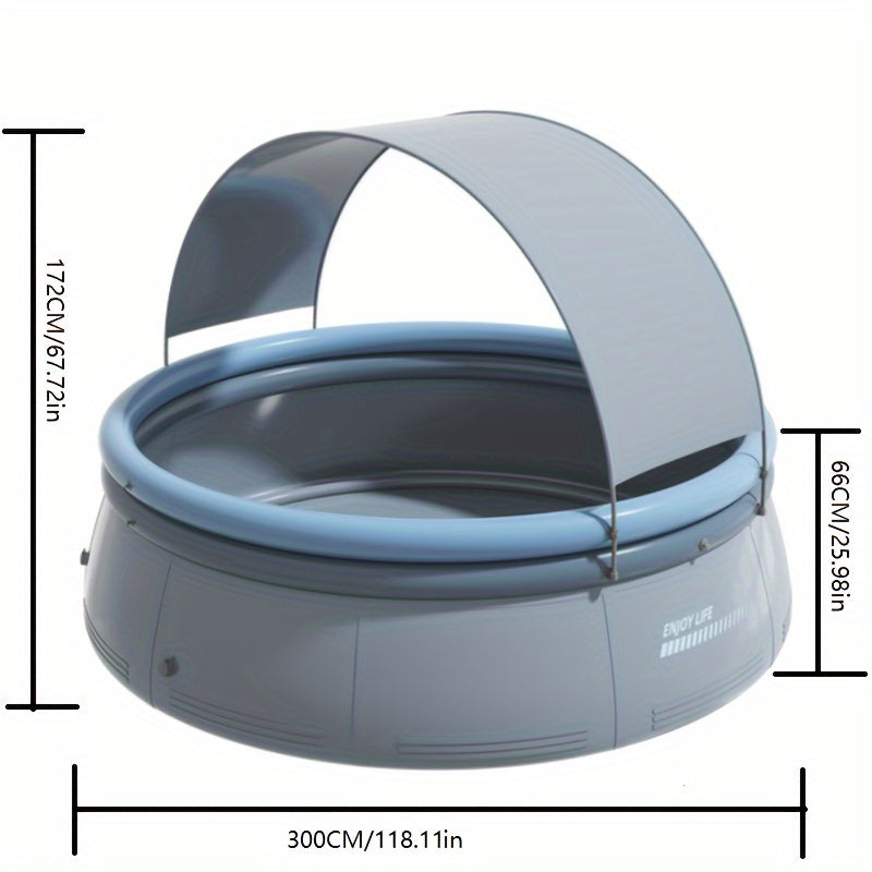 118.11in*25.98in     outdoor inflatable swimming pool