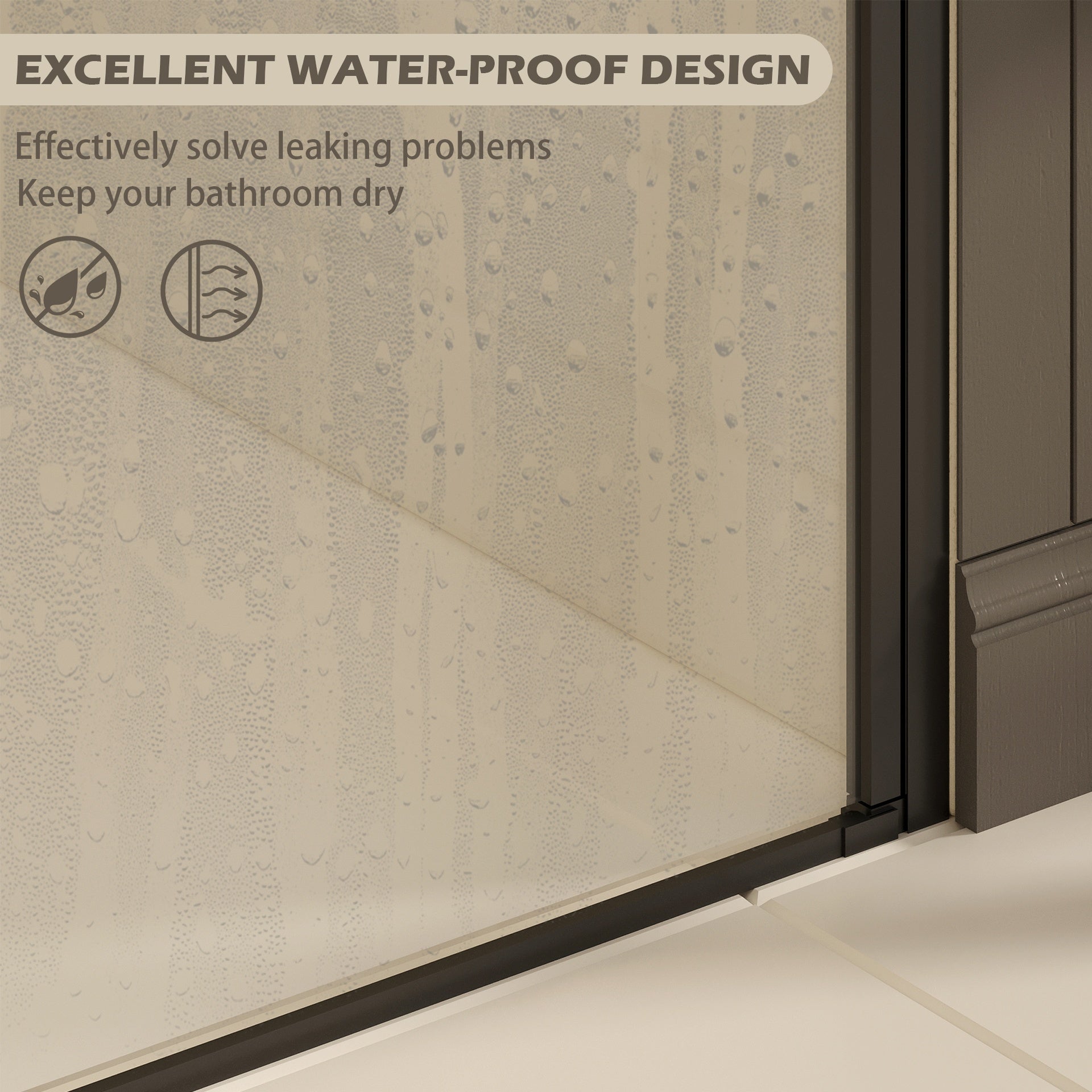 27-28" W ×72" H Frameless Pivot Shower Door, Pivot Swing Shower Glass Doors with 1/4"(6mm) SGCC Clear Tempered Glass,Explosion-Proof Film, Reversible Installation, Matte Black