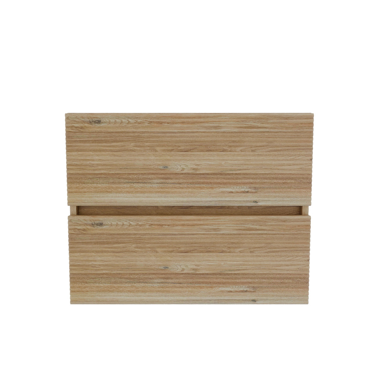 Grace 24 Rough Oak+Rough Oak Bathroom Vanity with Double Drawers, Wall Mounted Floating Bathroom Vanity for Modern Bathroom, KD